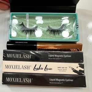 Moxie lash magnetic eyelashes with eyeliner